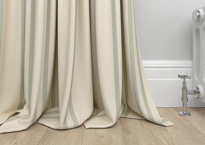 Adelaide, Winnies Stripe Bud Green - Made to Measure Curtains - Image 6